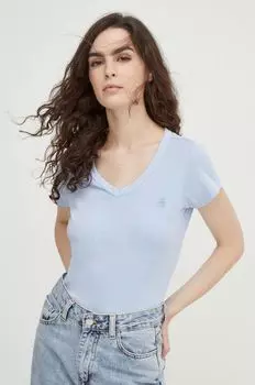 Хлопковая футболка G-Star Raw, синий