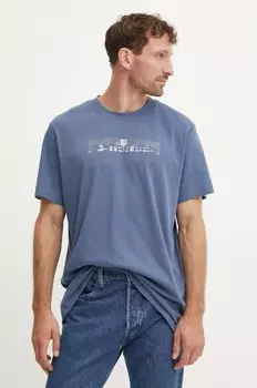 Хлопковая футболка G-Star Raw, синий