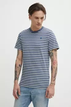 Хлопковая футболка G-Star Raw, темно-синий