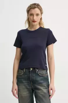 Хлопковая футболка G-Star Raw, темно-синий