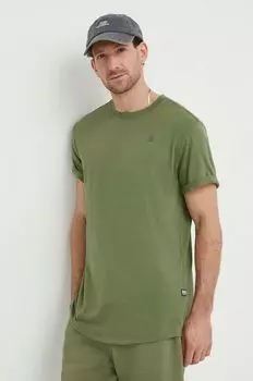 Хлопковая футболка G-Star Raw, зеленый