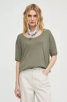 Хлопковая футболка G-Star Raw, зеленый