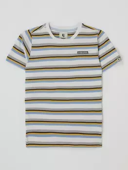 Хлопковая футболка Garcia, молочный