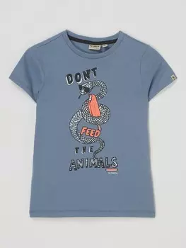 Хлопковая футболка Garcia, синий