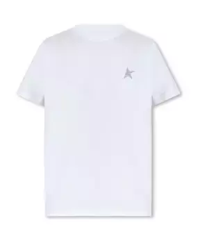 Хлопковая футболка Golden Goose, белый