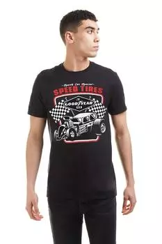 Хлопковая футболка Goodyear Speed Tires Petrol Heads, черный