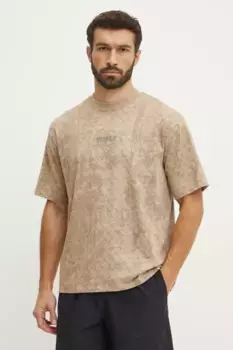 Хлопковая футболка GOTAM Guess, бежевый