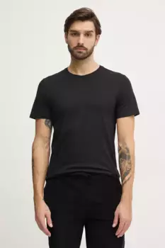 Хлопковая футболка Guess, черный