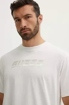 Хлопковая футболка Guess HOZIER, белый