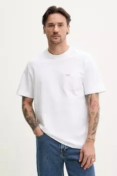 Хлопковая футболка Guess Jeans, белый