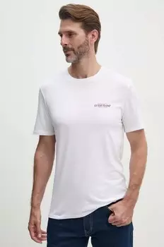Хлопковая футболка Guess Jeans, белый