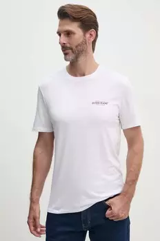 Хлопковая футболка Guess Jeans, белый