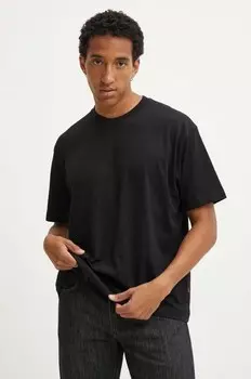 Хлопковая футболка Guess Jeans, черный