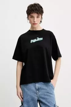 Хлопковая футболка Guess Jeans, черный