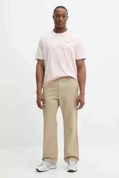 Хлопковая футболка Guess Jeans, розовый