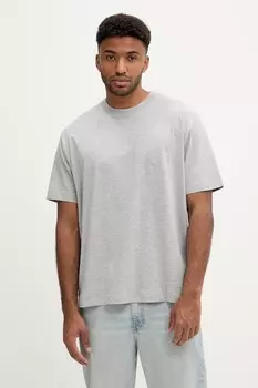 Хлопковая футболка Guess Jeans, серый