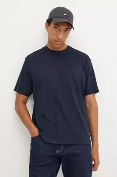 Хлопковая футболка Guess Jeans, темно-синий