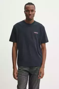 Хлопковая футболка Guess Jeans, темно-синий