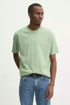 Хлопковая футболка Guess Jeans, зеленый