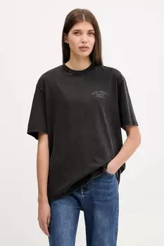 Хлопковая футболка Guess Originals, черный