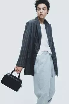 Хлопковая футболка H&M, белый