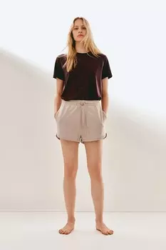 Хлопковая футболка H&M, красный