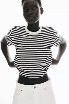 Хлопковая футболка H&M, мультиколор