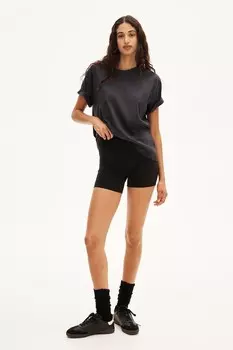 Хлопковая футболка H&M, серый