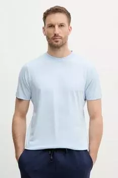 Хлопковая футболка Hackett London, синий