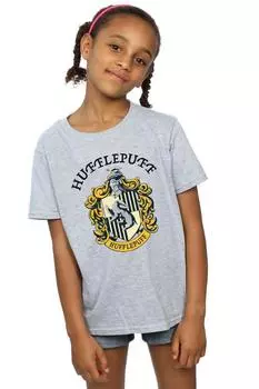Хлопковая футболка Хаффлпаффа Harry Potter, серый