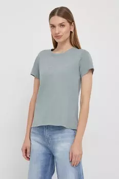 Хлопковая футболка HAILEY Pepe Jeans, зеленый
