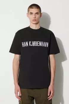 Хлопковая футболка Han Kjbenhavn, черный
