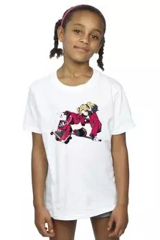 Хлопковая футболка Harley Quinn на роликах DC Comics, белый