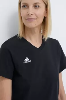 Хлопковая футболка HC0438 adidas Performance, черный
