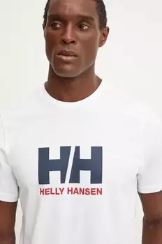 Хлопковая футболка Helly Hansen HH LOGO, белый