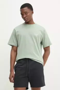 Хлопковая футболка Herschel, зеленый