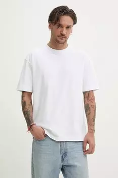 Хлопковая футболка Hollister Co., белый