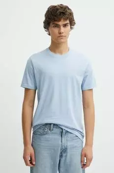 Хлопковая футболка Hollister Co., синий