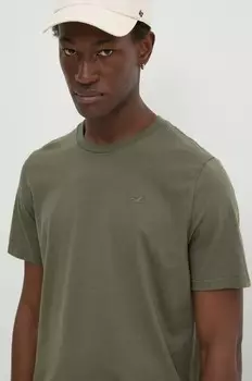 Хлопковая футболка Hollister Co., зеленый