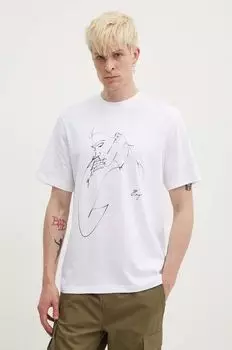 Хлопковая футболка Hugo, белый