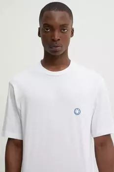 Хлопковая футболка Hugo Blue, белый