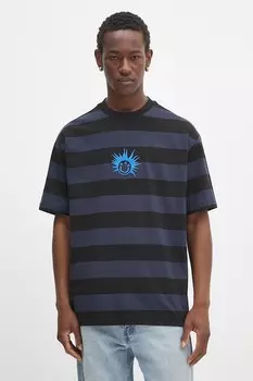 Хлопковая футболка Hugo Blue, черный