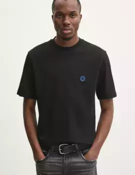 Хлопковая футболка Hugo Blue, черный