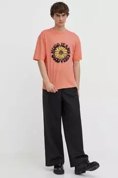 Хлопковая футболка Hugo Blue, роза