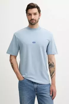 Хлопковая футболка Hugo Blue, синий