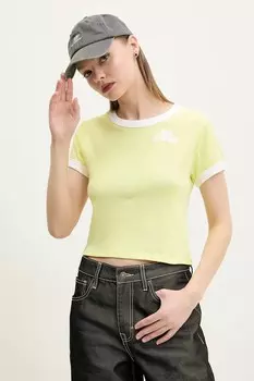 Хлопковая футболка Hugo Blue, желтый