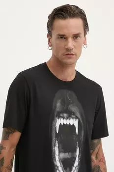 Хлопковая футболка Hugo, черный