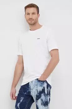 Хлопковая футболка HUGO Hugo, белый