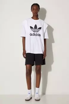 Хлопковая футболка IC8806 adidas Originals, белый