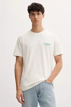 Хлопковая футболка Iceberg, бежевый